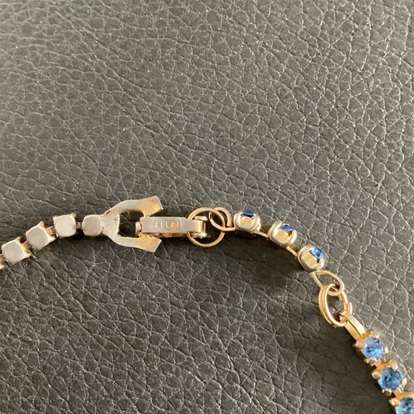 Blue Rhinestone Necklace - Picture 6 of 6